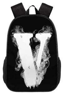 cozon big v letter backpack 17 inch 3d printed aesthetic casual travel bags breathable portable lightweight large capacity daypack unisex