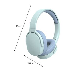 Bluetooth Headphones with Intelligent Noise Reduction,Wireless Headset HiFi Foldable,Ergonomic Bluetooth-Compatible 5.1, Stereo Over Ear Headphone，Wireless Headphones with Microphone Beige