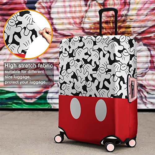 dicilly Luggage Cover Mouse Hands gesture Suitcase Cover Baggage Covers Fit 29-32 Inch Luggage (Go Travel)