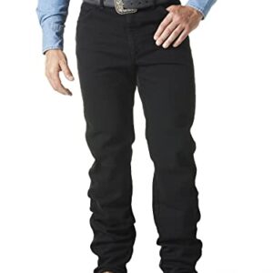 Wrangler Men's Cowboy Cut Active Flex Original Fit Jean, Black, 36W x 34L