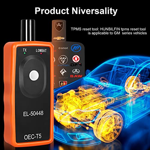 TPMS Relearn Tool for GM Auto Tire Pressure Monitor System Sensor Activation TPMS Reset Tool OEC-T5 EL-50448 for GM/Cadillac/Buick/Chevy Series Vehicles 2023 Edition