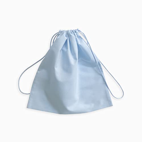 Light Pastel Blue Dust Bag - Extra Small to Extra Large - Broadcloth Thin Cotton dust bags handmade in USA - Storage bag, Handbag, Sneakers, Gift, Travel (L Portrait - 22x28")