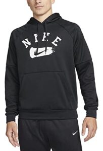 nike therma-fit graphic baseball hoodie (as1, alpha, s, regular, regular, black)