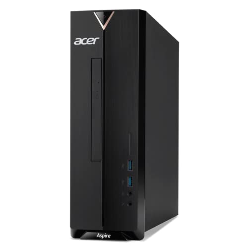 Acer Aspire Tower Desktop, Intel Celeron J4125 Processor, 16GB RAM, 2TB PCIe SSD, DVD, HDMI, VGA, Wi-Fi, Wired Keyboard & Mouse, Windows 11 Home, Black (D17W6)