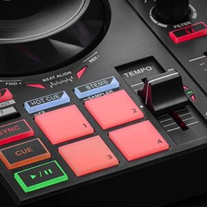 Hercules DJControl Inpulse 200 MK2 — Ideal DJ Controller for Learning to Mix — Software and Tutorials Included.