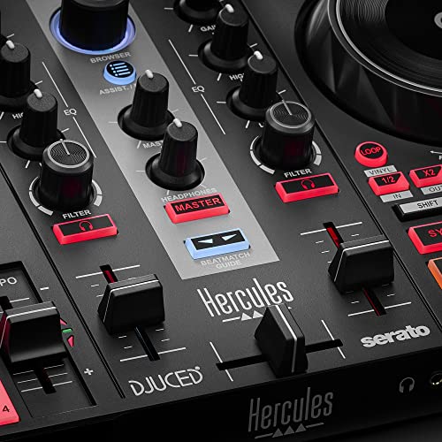 Hercules DJControl Inpulse 200 MK2 — Ideal DJ Controller for Learning to Mix — Software and Tutorials Included.