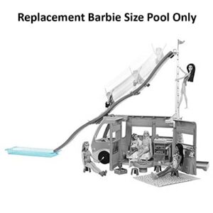 Replacement Parts for Barbie Doll Dream Camper Vehicle Playset - HCD46 - Replacement Barbie Size Pool