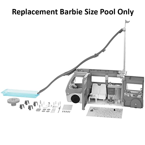 Replacement Parts for Barbie Doll Dream Camper Vehicle Playset - HCD46 - Replacement Barbie Size Pool