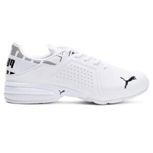 PUMA Mens Viz Runner Repeat Wide Running Sneakers Shoes - White - Size 12 M