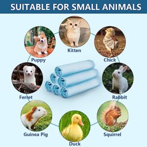 Apupmeo Disposable Rabbit Pee Pads - 20 Pcs Disposable Guniea Pig Cage Liners, Pet Pee Training Pads for Small Animals, Puppy, Kitten, Hedgehog, Hamster, Chinchilla, Bunny,Ferrets (33 * 45, Blue)