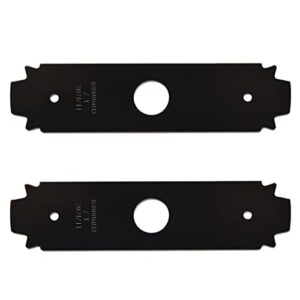 wetoolplus wta0075 8 inch reversible heavy duty hardened steel edger blade replacement compatible with ryobi ac04215 (2 pack)