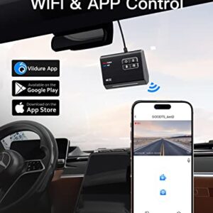 4K Dash Cam Front, GOODTS Car Camera 2160P with WiFi, Dash Camera for Cars with Dedicated Car Charger, Dashcam with App Control,G-Sensor,Parking Monitor,3M Bracket,No Screen,64GB SD Card