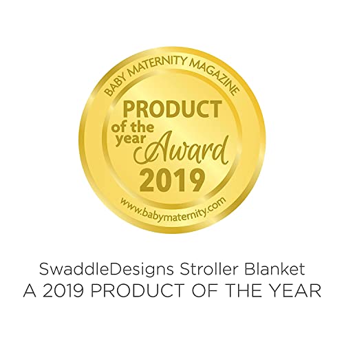 SwaddleDesigns Stroller Blanket, Cozy Plush Baby/Toddler Blanket, 30x40 inches, Forever Diamonds with Blue Satin Trim, Royal Blue
