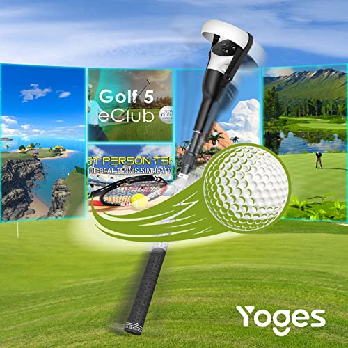 YOGES VR Golf Club Handle Compatible with Oculus Quest 2, Adjustable Length Realistic Golf Club Attachment for Quest 2, Virtual Reality Grips Accessories for Golf +, Golf 5 eClub