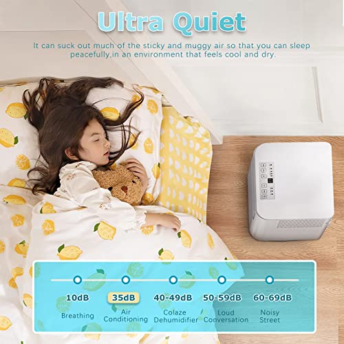 LEMBERI 10000 BTU Portable Air Conditioners,Quiet Room Portable AC Unit up to 350 Sq Ft,3 in 1 Compact Cooling Unit with Dehumidifier and Fan Functions,Portable AC with Remote Control, White