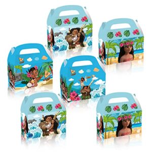 12pcs moana party candy box gift bags,for moana theme party supplies decoration