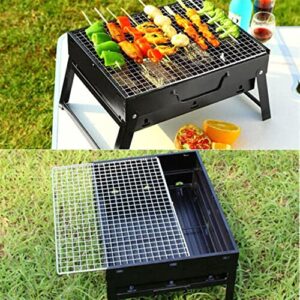 Gas grill BBQ Stove Portable BLACK Small Barbecue Stove Charcoal BBQ Grill Patio Camping Picnic Burner Foldable BBQ Grills