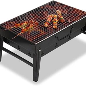 Gas grill BBQ Stove Portable BLACK Small Barbecue Stove Charcoal BBQ Grill Patio Camping Picnic Burner Foldable BBQ Grills