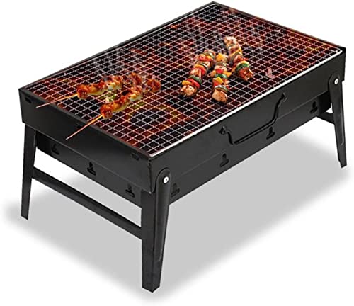 Gas grill BBQ Stove Portable BLACK Small Barbecue Stove Charcoal BBQ Grill Patio Camping Picnic Burner Foldable BBQ Grills