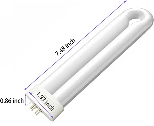 Endbug 15W Replacement Bulb for Bug Zapper, 4-Pin Base U-Shaped Twin Tube Bulb