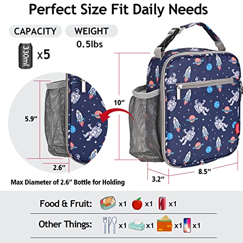 yookee home Lunch Box for Boys Lunch Bag Kids Lunch Box Insulated Lunch Bag Small Lunch Box for Kids Meal Prep Lunch Box Toddler Lunch Box for Daycare Kawaii Lunch Bag Cute Lunch Box Boys Lunch Box