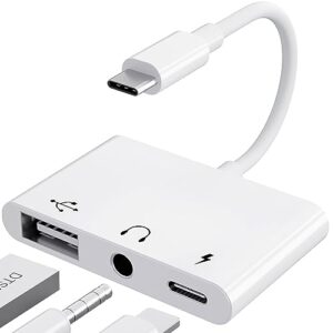 pnbace usb c to usb adapter 3 in 1 usb c to 3.5mm audio adapter for ipad usb adapter
