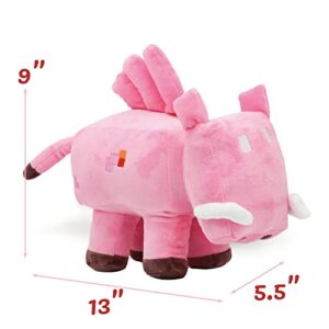 2023 New Minecraft Legends Plush, 10" Long Toothed Pig Plushies Toy for Game Fans Gift, Soft Stuffed Animal Doll for Kids and Adults(Long Toothed Pig)