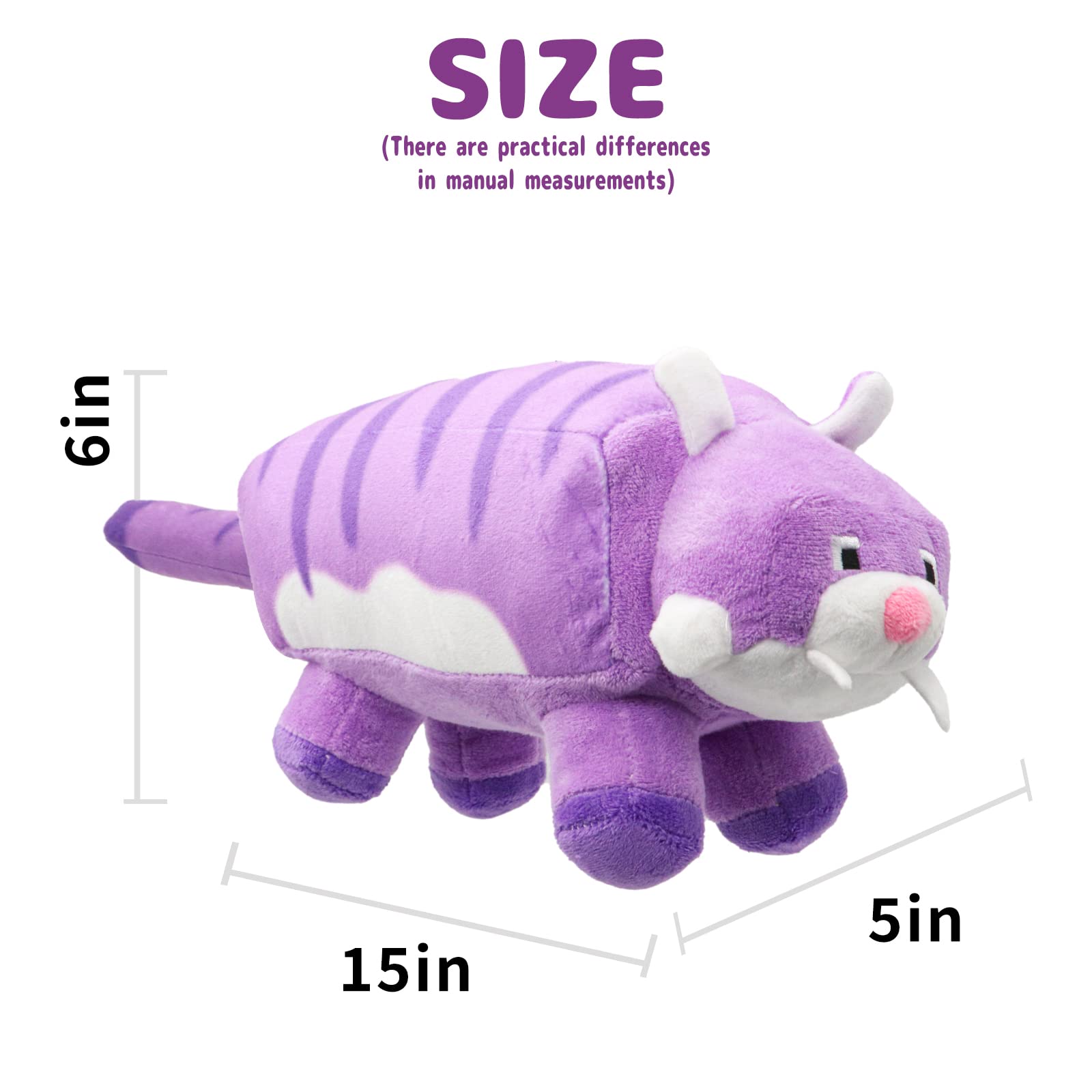 2023 New Minecraft Legends Plush, 10" Regal Tiger Plushies Toy for Game Fans Gift, Soft Stuffed Animal Doll for Kids and Adults(Regal Tiger)