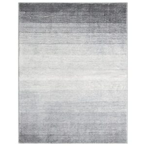 Wonnitar Modern Ombre 5x7 Grey Rugs for Living Room,Washable Large Bedroom Area Rug,Non-Slip Stain Resistant Dining Table Throw Mat,Non-Shedding Abstract Carpet for Entry Basement Dorm