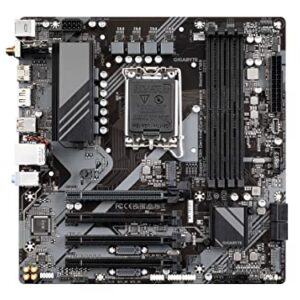 GIGABYTE B760M C (LGA 1700/ Intel/ B760/ Micro ATX/ DDR5/ M.2/ PCIe 4.0/ USB 3.2 Gen 2 Type-C/Realtek Wi-Fi 1GbE LAN/Q-Flash Plus/PCIe EZ-Latch/Motherboard)