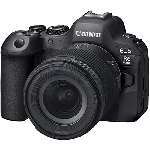 Canon EOS R6 Mark II Mirrorless Camera w/RF 24-105mm f/4-7.1 is STM Lens + 2X 64GB Memory + Case + Filters + TTL Flash + More (35pc Bundle)