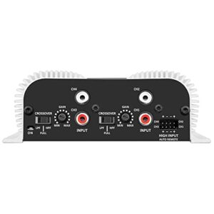 Taramps TS 400x4 with Automatic High Level Input 400 watts RMS 4 Channels Full Range Car Audio Amplifier RCA Input Class D 2 Bridged Channels Multichannel Amplifier System