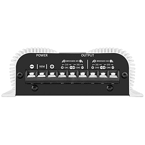 Taramps TS 400x4 with Automatic High Level Input 400 watts RMS 4 Channels Full Range Car Audio Amplifier RCA Input Class D 2 Bridged Channels Multichannel Amplifier System