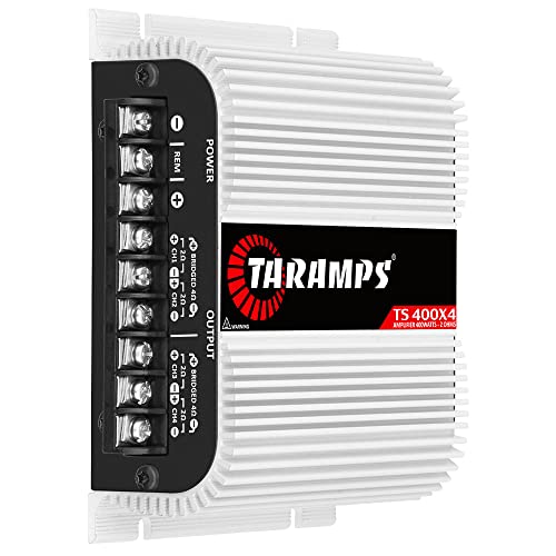 Taramps TS 400x4 with Automatic High Level Input 400 watts RMS 4 Channels Full Range Car Audio Amplifier RCA Input Class D 2 Bridged Channels Multichannel Amplifier System