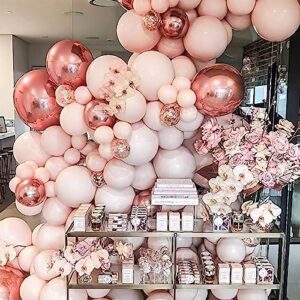 PartyWoo Pale Pink Balloons, 100 pcs 12 Inch Pink Balloons, Pink Latex Balloons for Balloon Garland Balloon Arch as Birthday Party Decorations, Wedding Decorations, Baby Shower Decorations, Pink-Q01