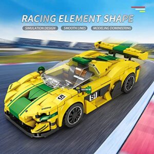 ZYLEGEN P1 GTR Race Car Toy Model Car Building Kit,MOC Sports Car Building Set Racing Vehicle Toy for Kids, Collectible Motorsports Set Boys Age 3-12(368pcs)