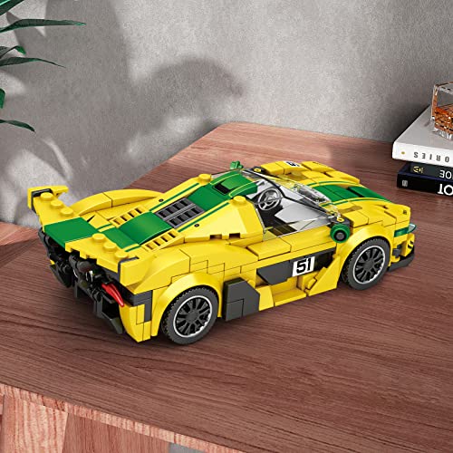 ZYLEGEN P1 GTR Race Car Toy Model Car Building Kit,MOC Sports Car Building Set Racing Vehicle Toy for Kids, Collectible Motorsports Set Boys Age 3-12(368pcs)