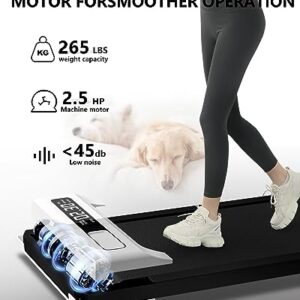 Walking Pad Treadmill Under Desk,Quiet Compact Desk Treadmill for Work from Home Office,Large Capacity with Rmote Control