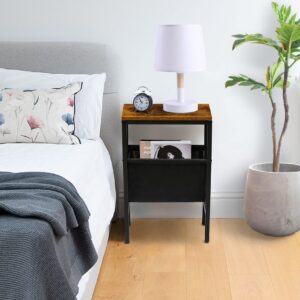 small end tables for small spaces – small side table living room – industrial small nightstand bedroom –narrow end table – slim skinny bedside table – little thin accent table tiny drink table