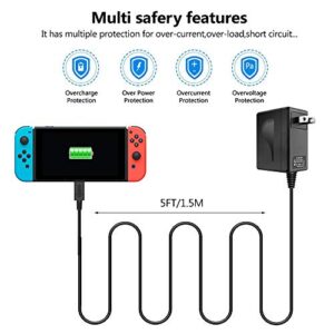 Prodico Charger for Nintendo Switch, Fast Travel Charger Compatible with Nintendo Switch/Switch Lite/Switch OLED/Switch Dock