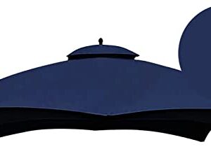 SCOCANOPY Replacement Canopy Top for The Lowe's Gazebo Model #GF-12S004B-1 / GF-12S004BTO (Navy Blue)