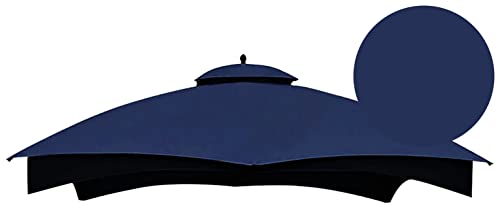 SCOCANOPY Replacement Canopy Top for The Lowe's Gazebo Model #GF-12S004B-1 / GF-12S004BTO (Navy Blue)