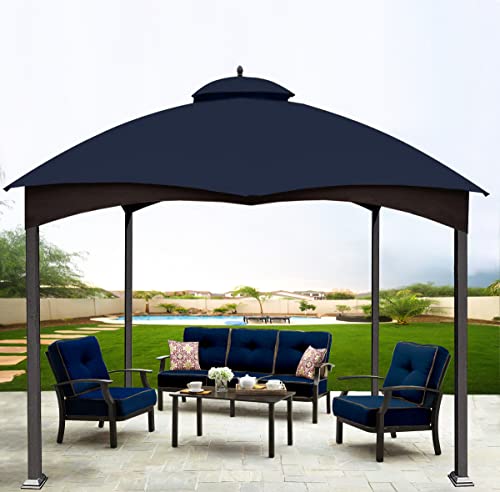 SCOCANOPY Replacement Canopy Top for The Lowe's Gazebo Model #GF-12S004B-1 / GF-12S004BTO (Navy Blue)