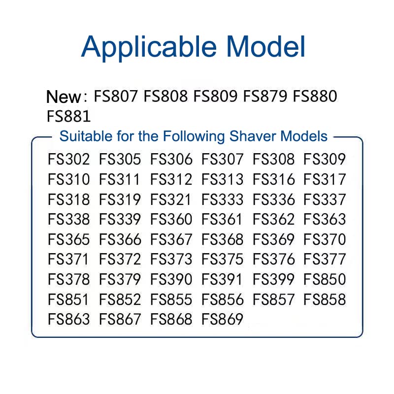TorSor 6 Pack Electric Shaver Blade Heads Replacement for Flyco Shavers FS302US FS370US FS306US FS807 FS808 FS809 FS863 FS867 FS868 FS869 Rotary Razor Head Shaving Blades Spare Parts Trimmer