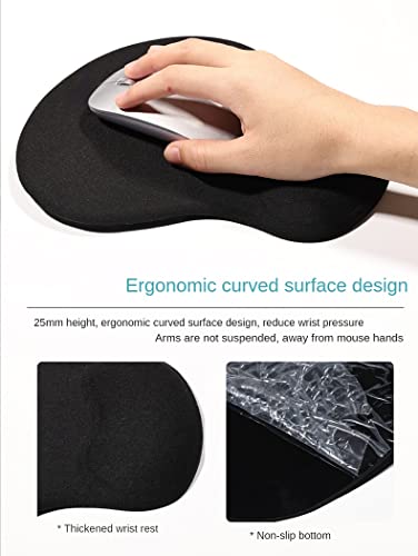 MECOSEN Ergonomic Mouse Pad with Wrist Support Gel Mouse Pad, Comfortable Computer Mouse Pad for Laptop for Office & Home