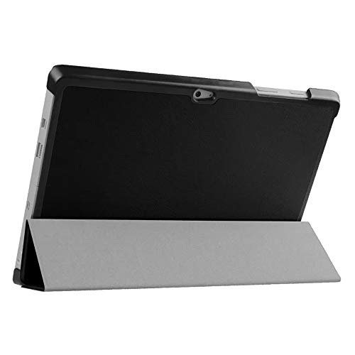 ZZOUGYY for Microsoft Surface 3 1645 1657 Tablet Smart Cover, Ultra Slim Folio Stand Lightweight with Sleep/Wake Up Function Leather Case for Surface 3 10.8" (KST-Black)