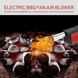 Handheld Electric BBQ Fan, Portable Handheld Electric BBQ Fan Blower for Barbecue Fire Bellows Outdoor Picnic Camping Cooking Lighter Tools