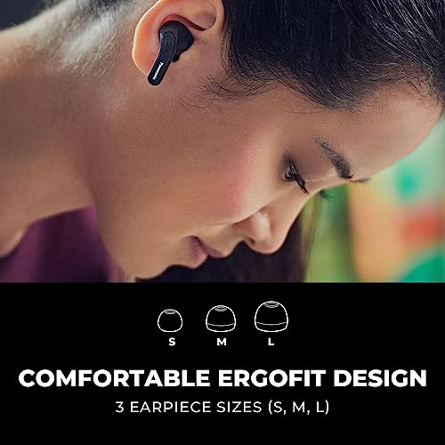 Panasonic ErgoFit True Wireless Earbuds with Noise Cancelling, in Ear Headphones with XBS Powerful Bass, Bluetooth 5.3, Charging Case - RZ-B310W