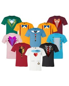 wonderland inspired alice cosplay t-shirt unisex costume t-shirt (caterpillar- turquoise, 3t- toddler)
