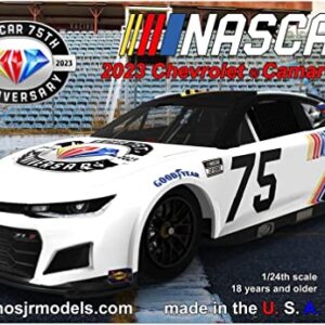 Salvinos JR Model 1/24 NASCAR 2023 Camaro ZL1 NASCAR 75th Anniversary Diamond Anniversary Plastic Model SJMNASCAR75